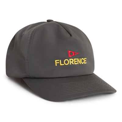 Color:Charcoal-Florence Logo Twill Hat