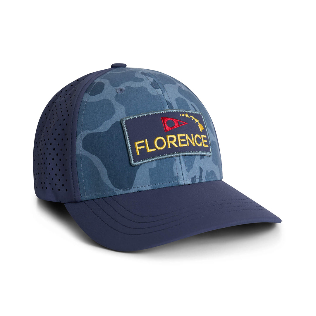 Camo Airtex Trucker Hat | Florence Marine X UK