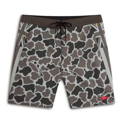 Color:Tundra Camo-Florence Pro Hawaii Camo Boardshort