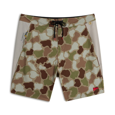 Color:Arid Tan Camo-F1 Pro Hawaii Camo Boardshort