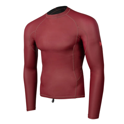 Color:Maroon-Florence Windshield Long Sleeve Rashguard