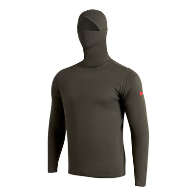 Color:Heather Thyme-Florence Adapt Long Sleeve Balaclava UPF Shirt