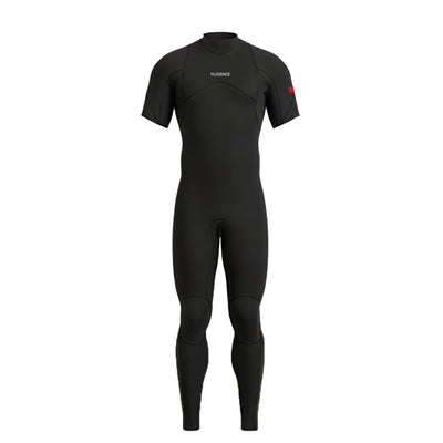 Color:Black-Florence 2MM Zipperless Short Sleeve Fullsuit