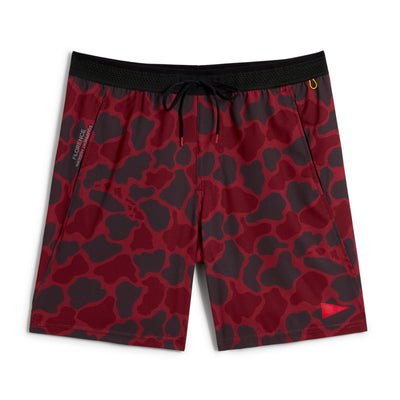 Color:Maroon Camo-Florence Airtex Short