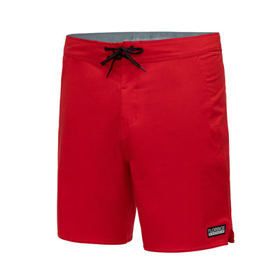 Color:Racing Red-Florence Solid Boardshort