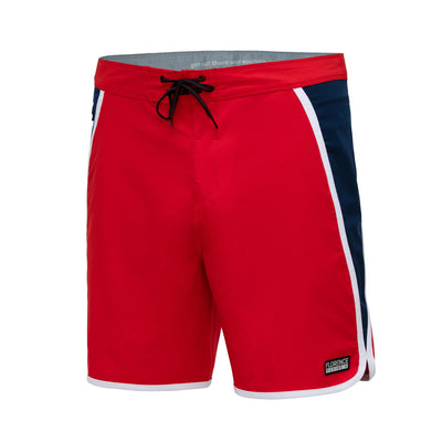Color:Racing Red-Florence Block Boardshort