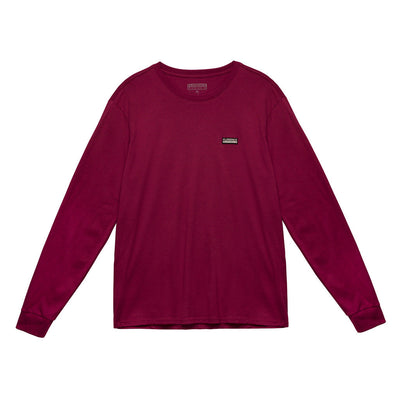 Color:Maroon-Florence Organic Long Sleeve Shirt
