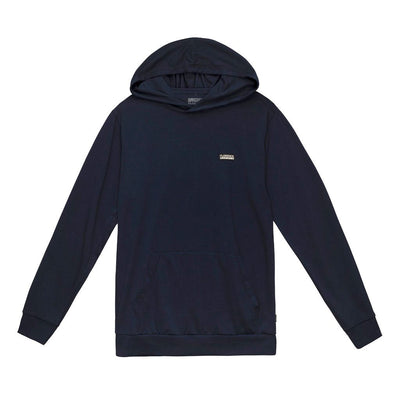 Color:Navy-Florence Recover Hooded Long Sleeve Shirt