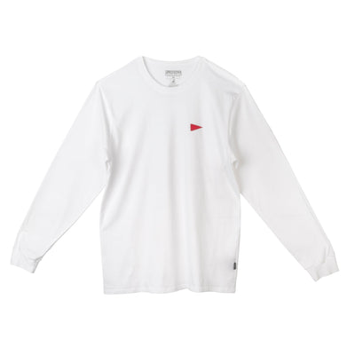 Color:White-Florence Burgee Long Sleeve T-Shirt