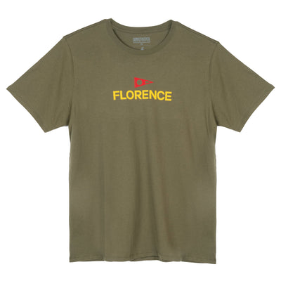 Color:Burnt Olive-Florence Logo Shirt